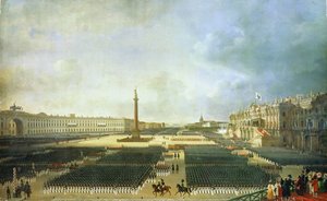 Konsekracja Kolumny Aleksandra w Petersburgu 30 sierpnia 1834 r.